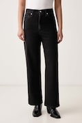 Levi's jeansy straight damskie HIGH WAISTED STRAIGHT czarne A0092