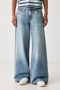 Levi's blugi wide leg pentru femei MIDDY WIDE LEG albaștri 0081Z
