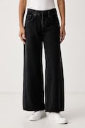 Levi's blugi wide leg pentru femei MIDDY WIDE LEG negri 0081Z