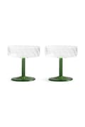&k amsterdam kieliszek do szampana 2-pack kolor zielony