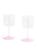 HAY wine glasses set Tint 7,5 x 15 cm green color