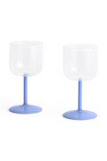 HAY glasses set Tint Wine 7,5 x 15 cm 2-pack blue color