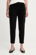 Manšestrové kalhoty United Colors of Benetton dámské, černá barva, high waist, 4HA2556K4