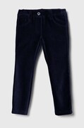 United Colors of Benetton pantaloni copii culoarea albastru marin, neted