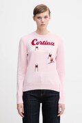MC2 Saint Barth sweter wełniany damski kolor różowy QUE0018