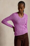 Polo Ralph Lauren sweter damski bawełniany fioletowy 211971870