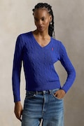 Polo Ralph Lauren πουλόβερ γυναικείο βαμβακερό μπλε 211971870