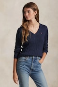 Polo Ralph Lauren пуловер от памук дамски тъмносин 211971870