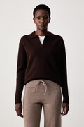 MC2 Saint Barth sweter damski wełniany brązowy EZE0003