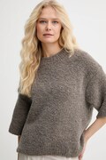 American Vintage sweter z dodatkiem wełny damski kolor brązowy ZOL18B