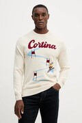 MC2 Saint Barth sweter wełniany męski kolor beżowy