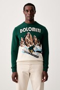 MC2 Saint Barth sweter męski z wełną zielony HER0011