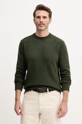 United Colors of Benetton sweter wełniany męski kolor zielony