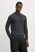 Вовняний светр Barbour чоловічий колір сірий  MKN0345