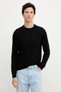 Armani Exchange sweter z dodatkiem wełny męski kolor czarny lekki XM000878 AF11982