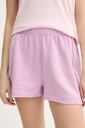 American Vintage szorty damskie kolor fioletowy gładkie high waist ATU09A