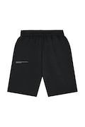 Pangaia pantaloni scurți KIDS' 365 MIDWEIGHT LONG SHORTS culoarea negru, talie reglabila, 10000425