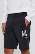 Armani Exchange Pantaloni scurți bărbați, culoarea albastru marin