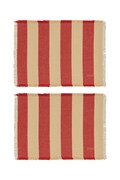 OYOY podkładka pod talerz bawełniana Toppu 48 x 36 cm 2-pack kolor czerwony