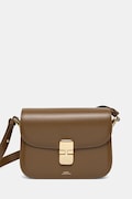A.P.C. leather handbag Sac Grace Small brown color