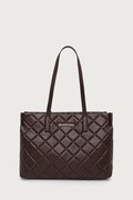 Valentino Bags шопинг чанта дамска от имитация на кожа зелена VBS3KK10R