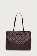 Valentino Bags шопинг чанта дамска от имитация на кожа зелена VBS3KK10R