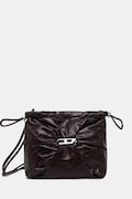 Usnjena torbica Diesel SCRUNCH-D SCRUNCH-D rjava barva, X10325.P1003