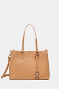U.S. Polo Assn. чанта tote дамска от имитация на кожа Jones кафява BEUJE8662WVP