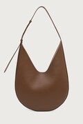 AESTHER EKME Hobo чанта тип хобо дамска от кожа кафява 06COHO100