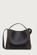 AESTHER EKME Mini Sac torebka crossbody damska skórzana czarna 06COMSC100