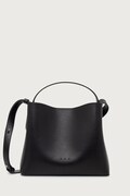 AESTHER EKME Mini Sac torebka crossbody damska skórzana czarna 06COMSC100