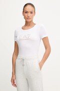 Μπλουζάκι EA7 Emporio Armani χρώμα: άσπρο