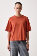 United Colors of Benetton kratka majica ženska bombažna oranžna 3BL0E17G5