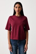 United Colors of Benetton kratka majica ženska bombažna bordo 3BL0E17G5