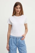 BOSS Orange tricou din bumbac femei, culoarea alb, 50506973