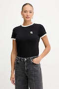 Karl Lagerfeld tricou din bumbac IKON culoarea negru, A3W17078