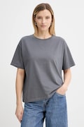 American Vintage tricou din bumbac culoarea gri, FIZ02A