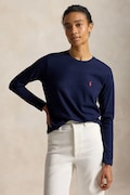 Polo Ralph Lauren Hosszúujjú női pamut sötétkék 211B14604