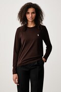 Polo Ralph Lauren longsleeve damski bawełniany brązowy 211B14604
