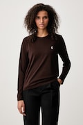 Polo Ralph Lauren longsleeve damski bawełniany brązowy 211B14604