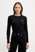 Polo Ralph Lauren longsleeve bawełniany damskie kolor czarny 211B14604