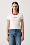 Levi's T-shirt damski z bawełną GR ESSENTIAL BABY beżowy 008CH