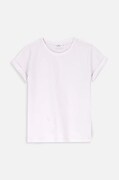 Coccodrillo t-shirt bawełniany dziecięcy kolor biały BASIC GIRL