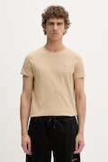 Tommy Jeans t-shirt męski bawełniany beżowy DM0DM04411
