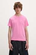Tommy Jeans t-shirt da uomo in cotone rosa DM0DM04411