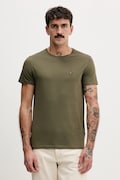 Tommy Jeans t-shirt bawełniany męski kolor zielony gładki DM0DM04411