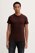 Tommy Jeans t-shirt bawełniany męski kolor brązowy gładki DM0DM04411