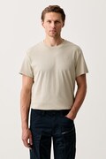 G-Star T-shirt męski bawełniany Base-s beżowy D16411-336