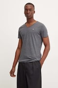 Tommy Jeans t-shirt męski kolor szary melanżowy