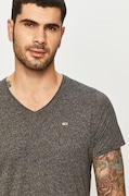 Tommy Jeans t-shirt męski kolor szary melanżowy DM0DM09587